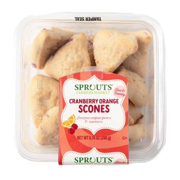 Sprouts Two Bite Cranberry Orange Scones