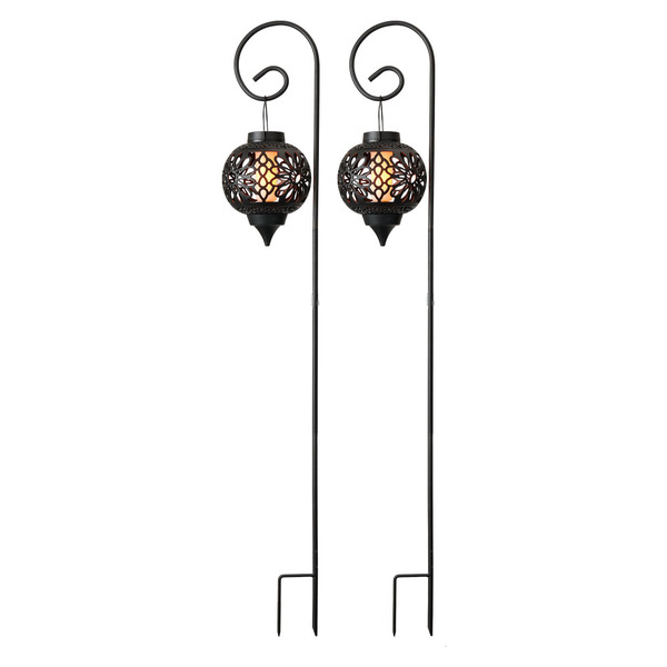 ライト・ランタン Valo shade wantkey black wantkey camp Belavi Black Solar Stake Lanterns - 2Pk Same-Day Delivery or