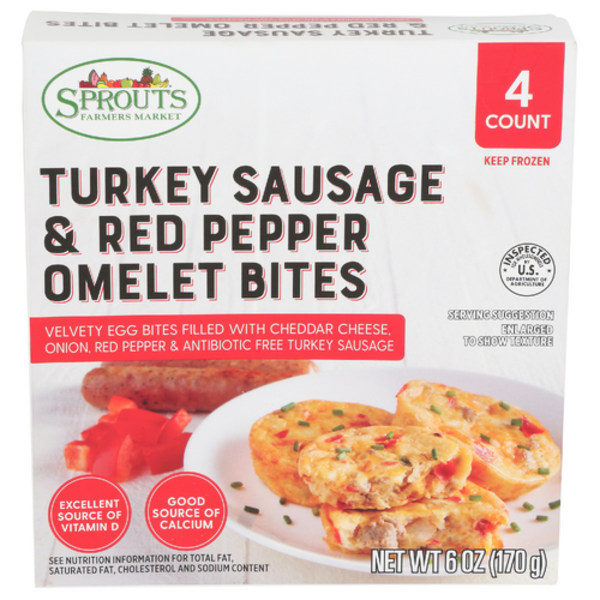 Sprouts Turkey Sausage & Red Pepper Omelet Bites