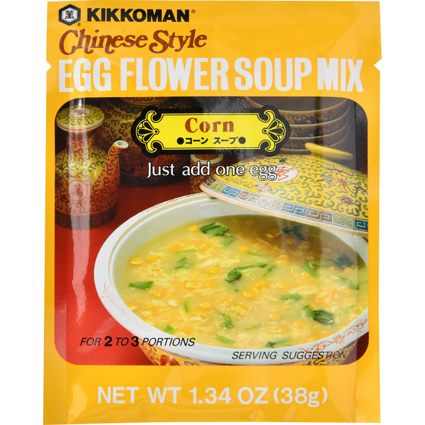 Kikkoman Egg Flower Soup Mix Corn