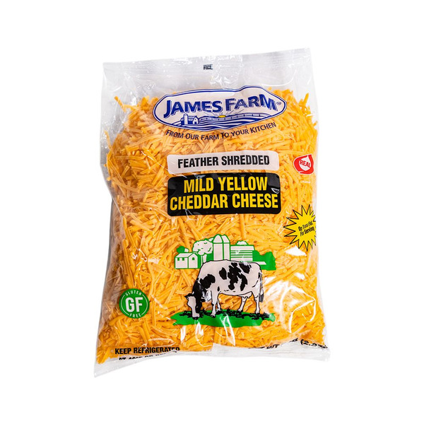 James Farm - Shredded Mild Cheddar Cheese - 5 lbs