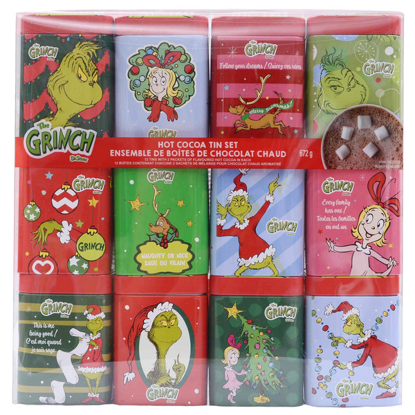 Grinch Hot Coco Tin Set, 12 count