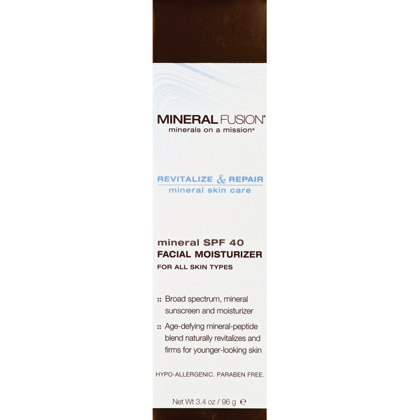 Mineral Fusion Facial Moisturizer, Mineral SPF 40 Same-Day