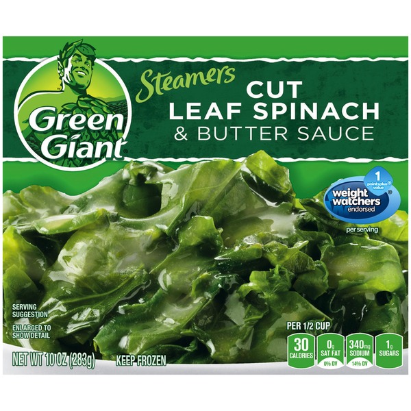 Green Giant Cut Leaf Spinach & Butter Sauce Steamers (10 oz) Instacart