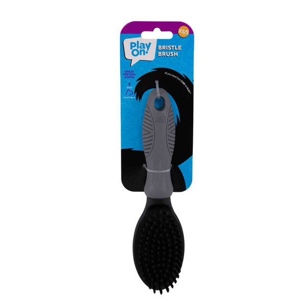 Play On Dog Grooming Bristle Brush, Small