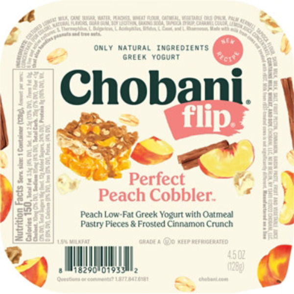 Chobani Greek Perfect Peach Cobbler Yogurt