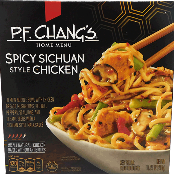 P.F. Chang's Spicy Sichuan Style Chicken Noodle Bowl, Frozen Meal
