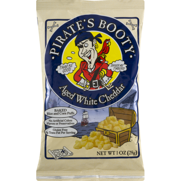Pirate's Booty Aged White Cheddar Rice and Corn Puffs (1 oz) Instacart