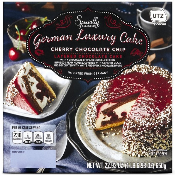 ALDI Deutsche Küche Cherry Chocolate Chip Cake SameDay Delivery or