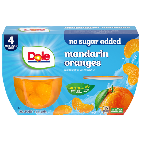 Dole Fruit Bowl Snack, Mandarin Oranges Same-Day Delivery or