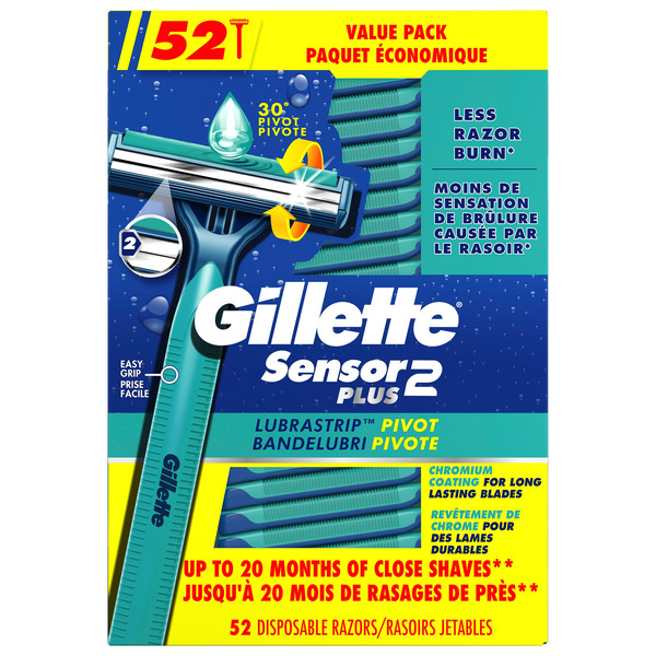 Gillette Men's Sensor2 Plus Disposable Razors