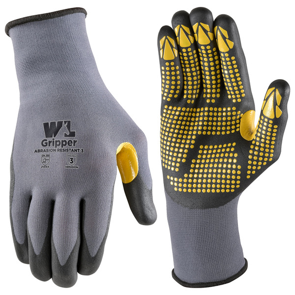 Wells Lamont Gray Nitrile dipped Nitrile/Polyester Utility Gloves 1 -Pairs