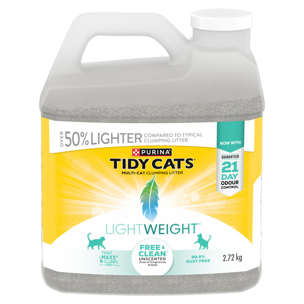 Purina Tidy Cats Lightweight Free & Clean Unscented Cat Litter Same-Day ...