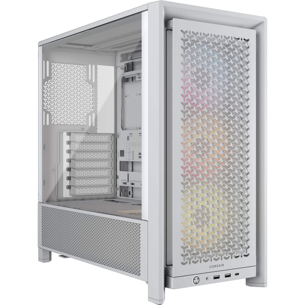 CORSAIR Frame 4000D RS ARGB ATX Mid-Tower PC Case - White