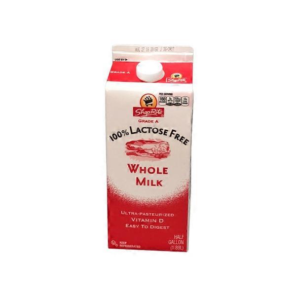 ShopRite Milk Whole Milk 100 Lactose Free (64 fl oz) Instacart