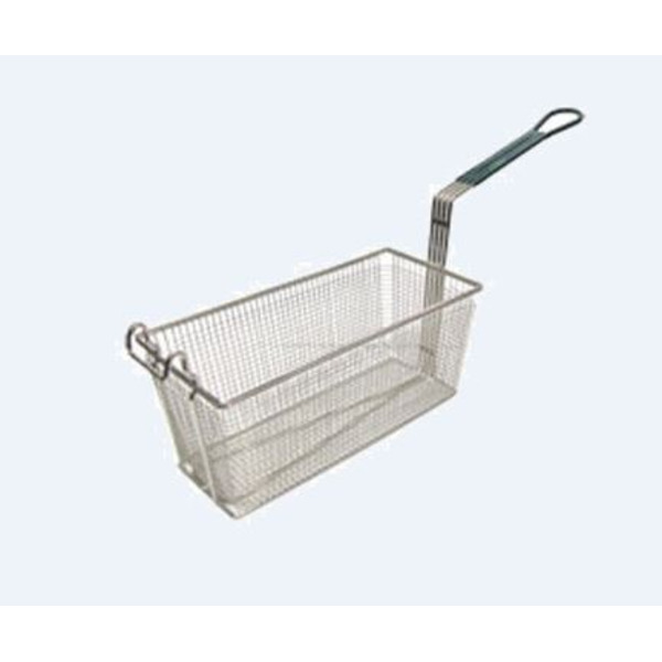 Adcraft - Green Handled Fry Basket