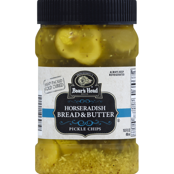 Boar's Head Pickle Chips, Horseradish Bread & Butter (15.5 oz) Instacart