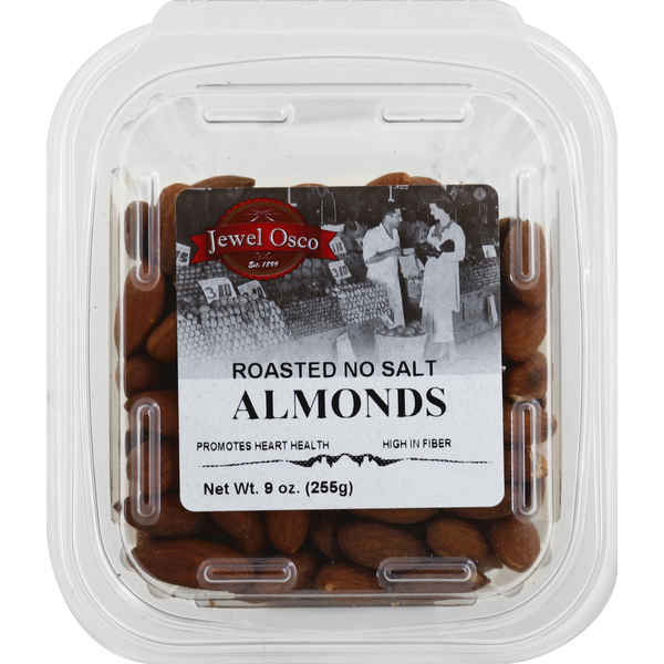 Jewel-Osco Bakery Almonds, No Salt, Roasted
