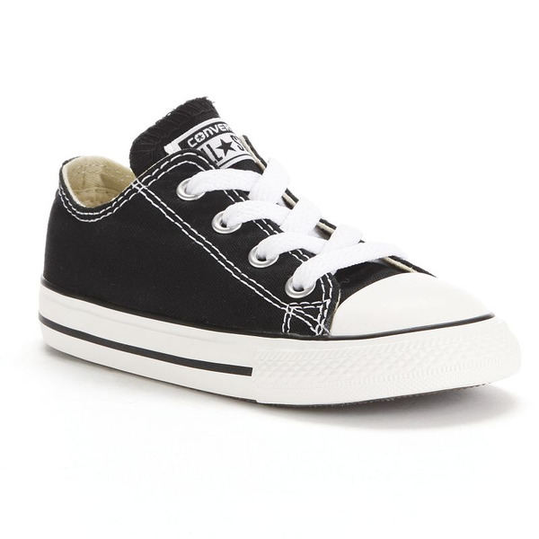 Converse Toddler Chuck Taylor Low Top Casual Shoes - Black, Size 9