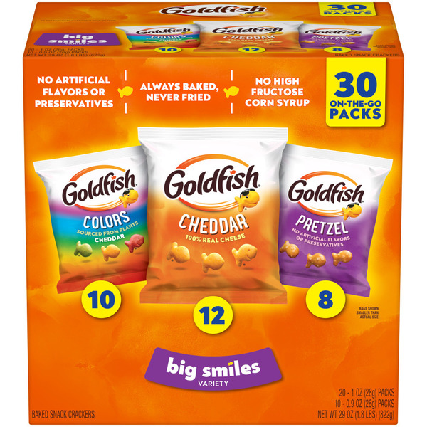 Pepperidge Farm Goldfish Big Smiles Cracker & Pretzel Crackers