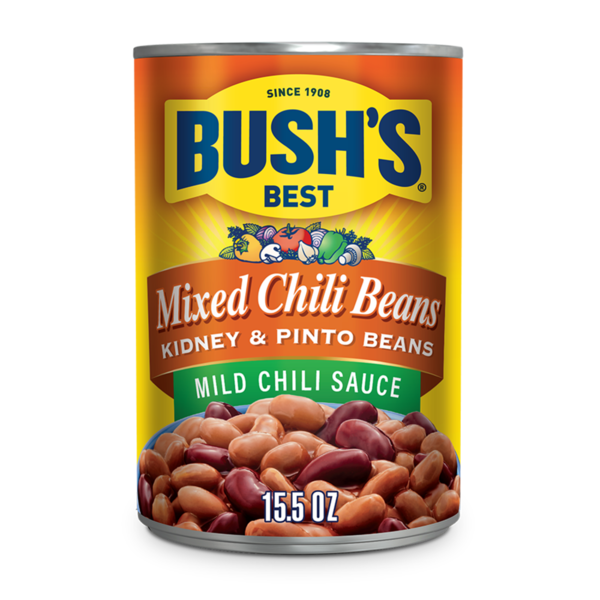 Bush's Best Mixed Kidney & Pinto Beans in a Mild Chili Sauce
