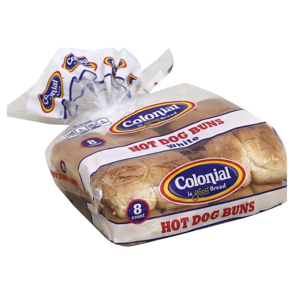 Colonial Hot Dog Buns, Bag (8 ct) from Costco Instacart