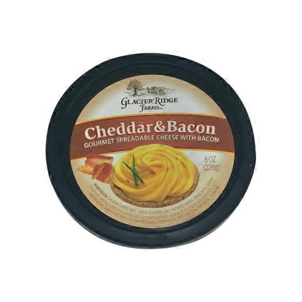 Glacier Ridge Farms Cheddar&bacon Gourmet Spreadable Cheese With Bacon