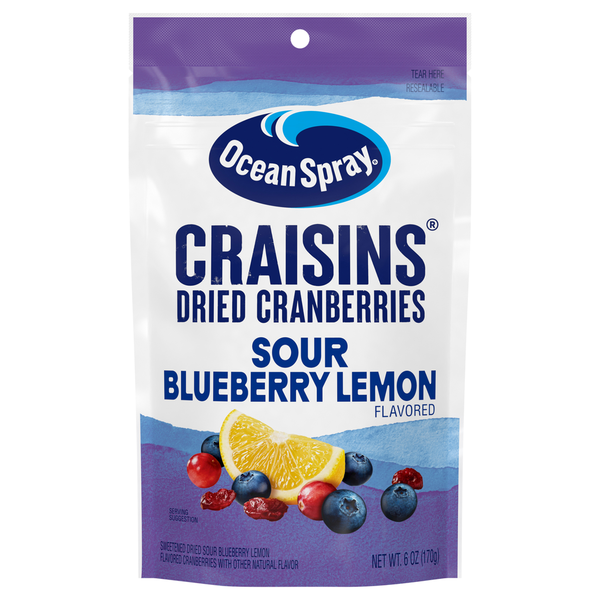 Ocean Spray Sour Blueberry Lemon Flavored Dried Cranberries