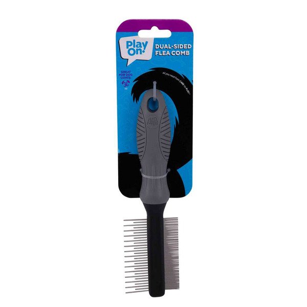 Play On All Coats Grooming Flea & Dust Dog Comb