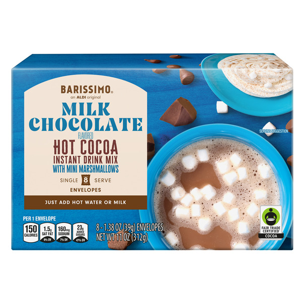 Barissimo Milk Chocolate Hot Cocoa Mix with Mini Marshmallows - 8