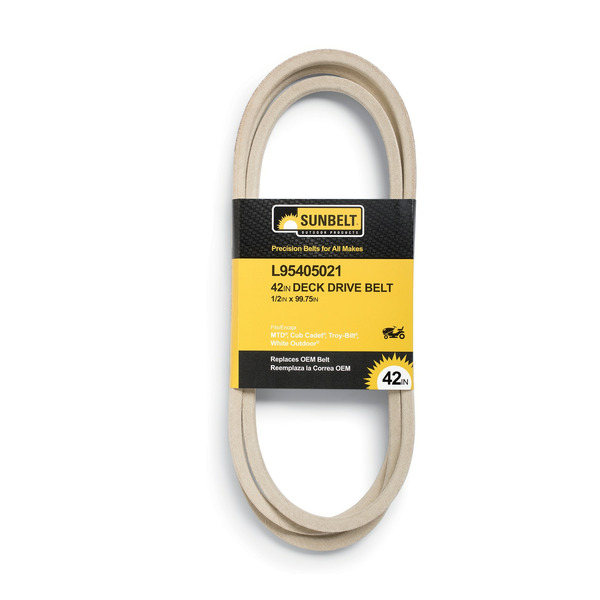 Sunbelt 1/2-in x 99.75-in Deck/Drive Belt, for 42-in Riding Lawn Mowers Replaces OEM Part Number 75405021, 95405021, 754-05021, 954-05022