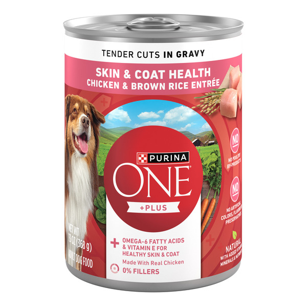Purina ONE Tender Cuts Skin & Coat ​​Chicken & Brown Rice Wet Dog Food