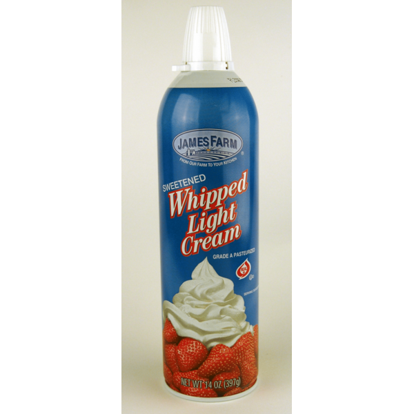 James Farm - Whipped Cream Aerosol - 14 oz Can