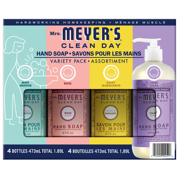Mrs. Meyer's Clean Day Liquid Hand Soap Variety Pack