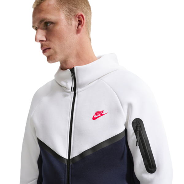 Nike Men's Tech Fleece Full-Zip Windrunner Hoodie, XL - White