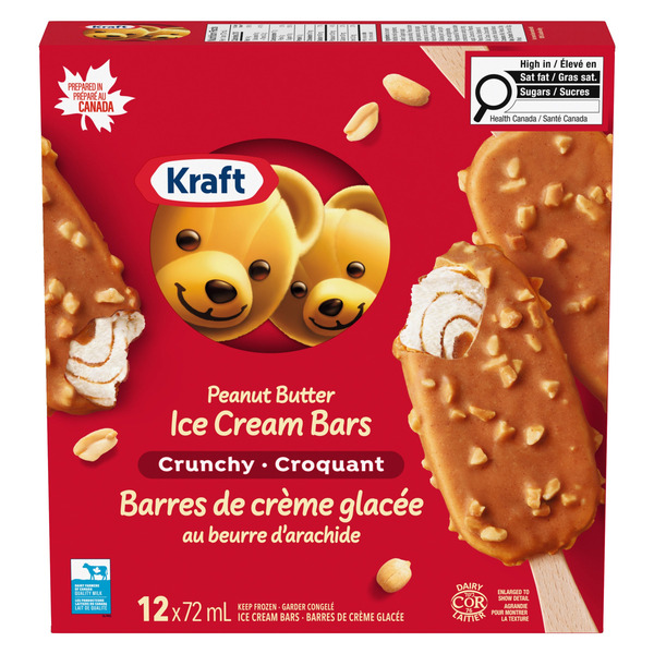 Kraft Crunchy Peanut Butter Ice Cream Bars