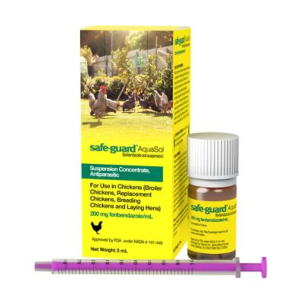 Safe-Guard Aquasol Dewormer for Chickens, 3 mL