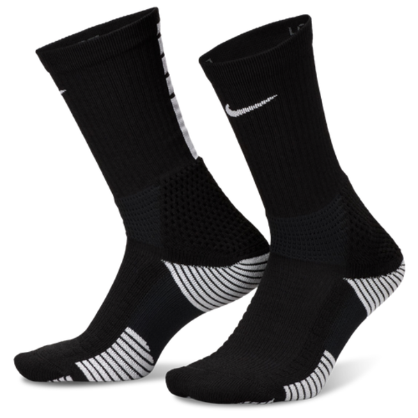 Nike Elite 2.0 Cushioned Crew Socks, M - Black/White