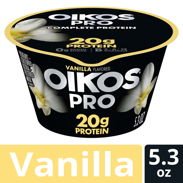 Oikos Pro Vanilla Yogurt-Cultured Ultra-Filtered Milk Same-Day