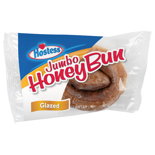 Hostess Jumbo Honey Bun, Glazed Snack Same-Day Delivery or Pickup