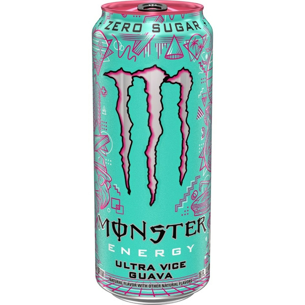 Family Dollar Monster Energy Drink, Zero Sugar, Ultra Vice Guava 