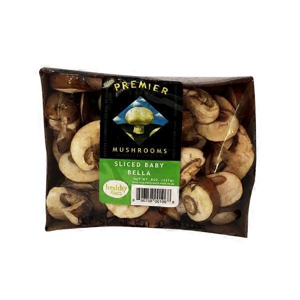 Premier Mushrooms Sliced Baby Bella Mushrooms (8 oz container) Instacart