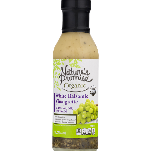 Nature's Promise Dressing/Dip/Marinade, Organic, White Balsamic