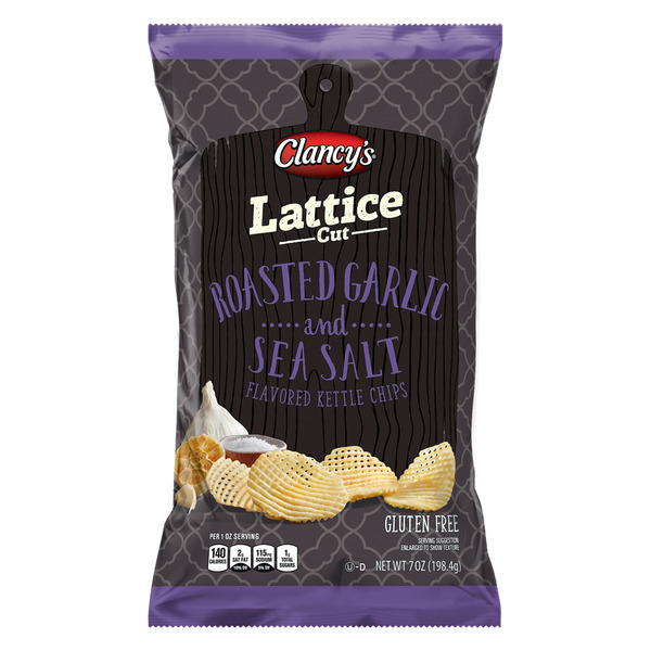ALDI Specially Selected Roasted Garlic And Sea Salt Lattice Cut Kettle