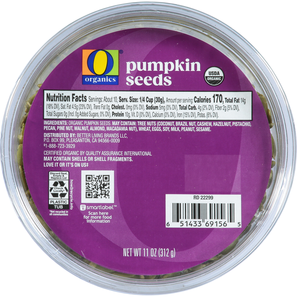 O Organics Pumpkin Seeds