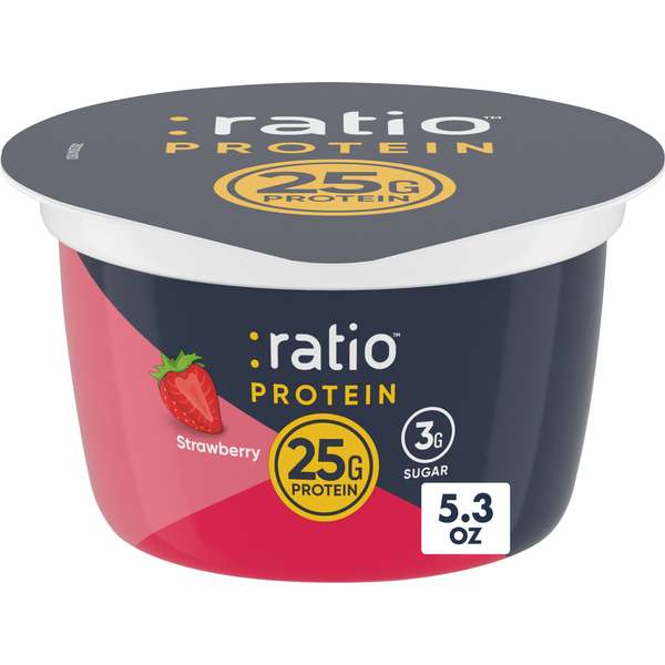Ratio Protein Strawberry Yogurt Cultured Dairy Snack