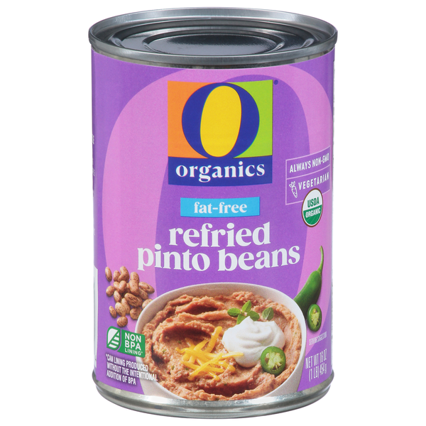 O Organics Pinto Beans, Refried, Fat Free, Organic