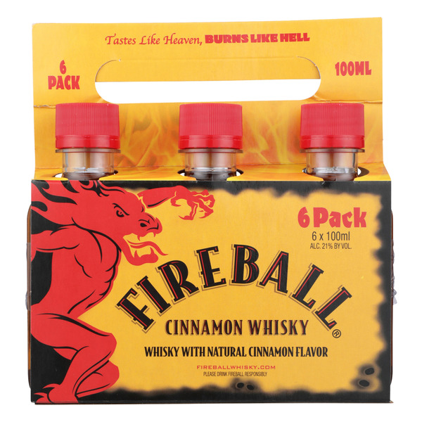 Fireball Cinnamon Whisky, 42 Proof Same-Day Delivery or Pickup