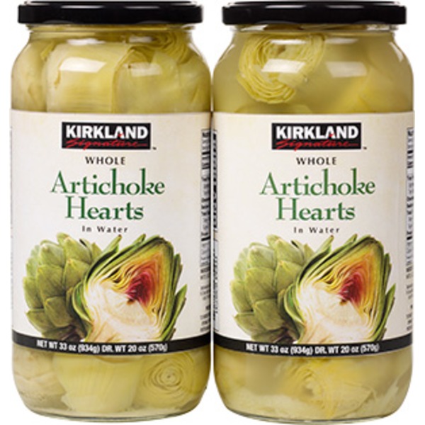 Kirkland Signature Artichokes In Water, 2 Pack, 33 Ounces (33 oz) from