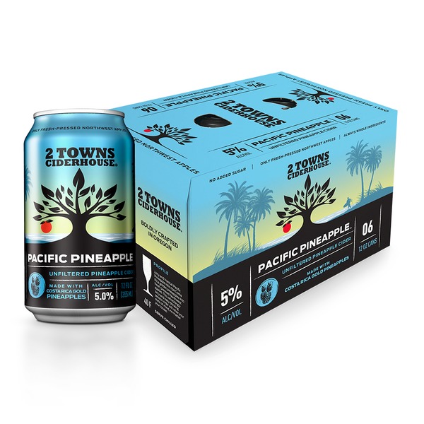 UNDER THE COUNTER ／ POOL OF CIDER 2 Towns Ciderhouse Pacific Pineapple 6-Pack - Unfiltered